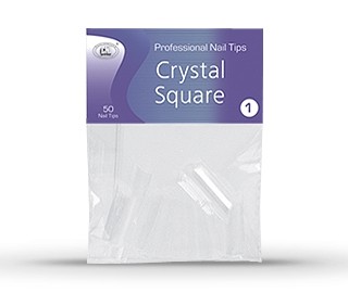 CNI Типсы Аrch Crystal Square - Арочные Прозрачный Квадрат (100 шт. в коробке)