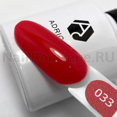 Цветной гель-лак для ногтей AdriCoco №033 Ярко-малиновый, 8 мл