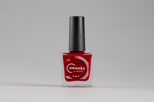 Swanky Stamping Лак для стемпинга 007 - красный, 10 мл