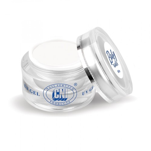 CNI Baby Nails White gel - скульптурный белый гель, 15 г