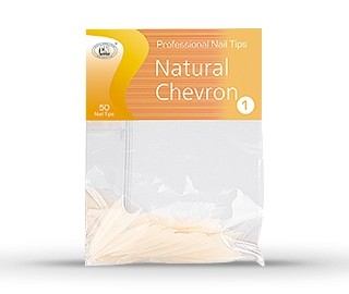 CNI Типсы Аrch Natural Chevron - Арочные Натуральный Шеврон (100 шт. в коробке)