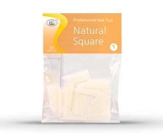 CNI Типсы Аrch Natural Square - Арочные Натуральный Квадрат (100 шт. в коробке)