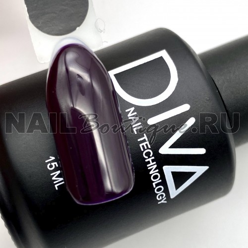Цветной гель-лак для ногтей фиолетовый DIVA №009 (старая палитра), 15 мл
