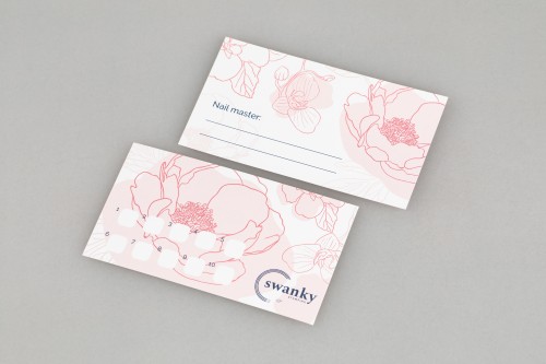 Swanky Stamping Набор визиток для мастера "Пионы"