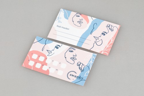 Swanky Stamping Набор визиток для мастера "Тонкие линии"