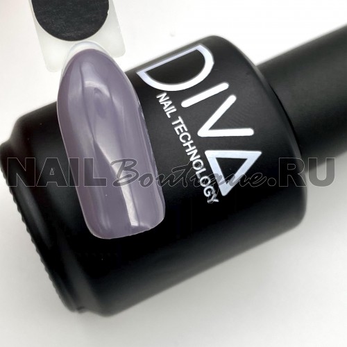 Цветной гель-лак для ногтей серый DIVA №024 (старая палитра), 15 мл