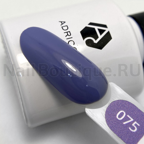 Цветной гель-лак для ногтей AdriCoco №075 Дымчато-синий, 8 мл