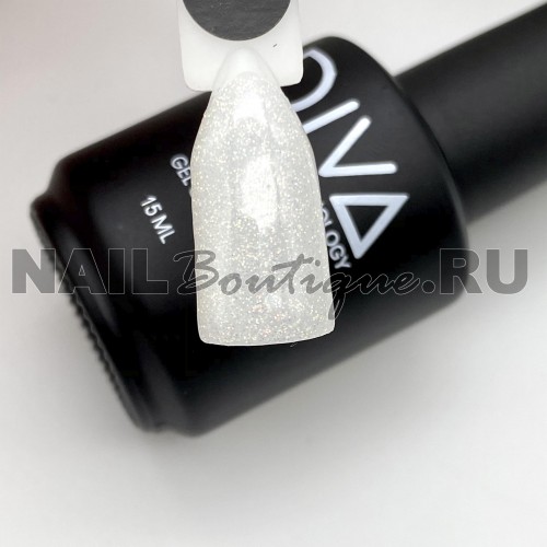 Цветной гель-лак для ногтей белый DIVA №148 (старая палитра), 15 мл