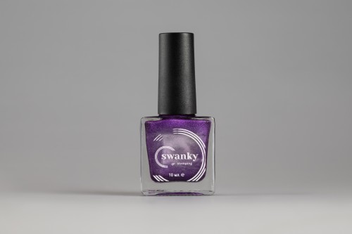 Swanky Stamping Лак для стемпинга Metallic 11 - фиолетовый металлик, 10 мл
