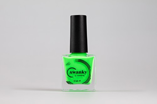 Swanky Stamping Лак для стемпинга 015- неоново-зеленый, 10 мл