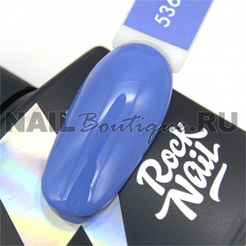 Цветной гель-лак для ногтей голубой RockNail Trends №536 Fashionista, 10 мл
