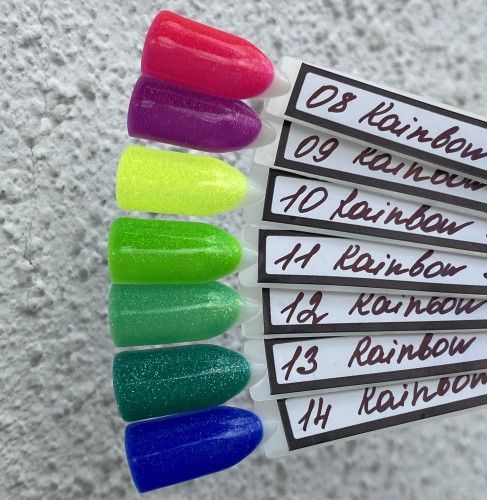 Цветной гель-лак для ногтей Grattol зеленый Rainbow Stones №12, 9 мл
