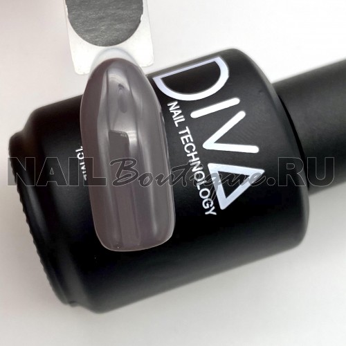 Цветной гель-лак для ногтей серый DIVA №054 (старая палитра), 15 мл