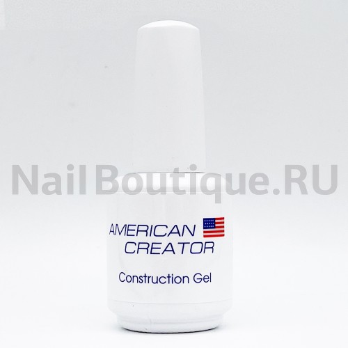 База для ногтей для ногтей каучуковая  армирующая (жесткая) American Creator Construction Gel