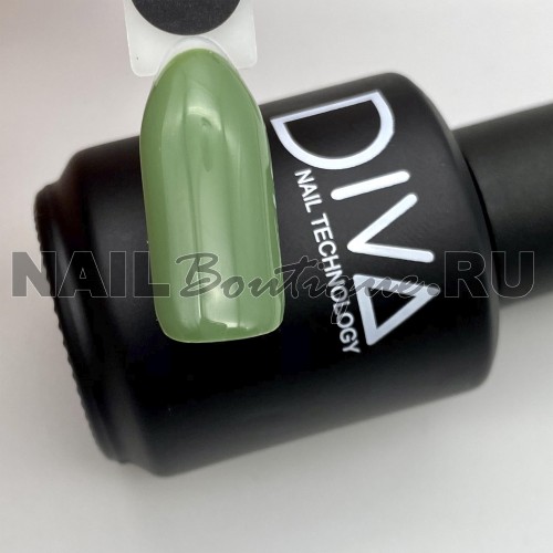 Цветной гель-лак для ногтей зеленый DIVA №060 (старая палитра), 15 мл